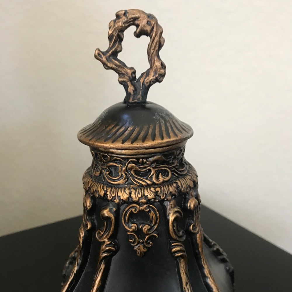 Vintage Black Decanter Bottle Vase - Picture 3 of 7